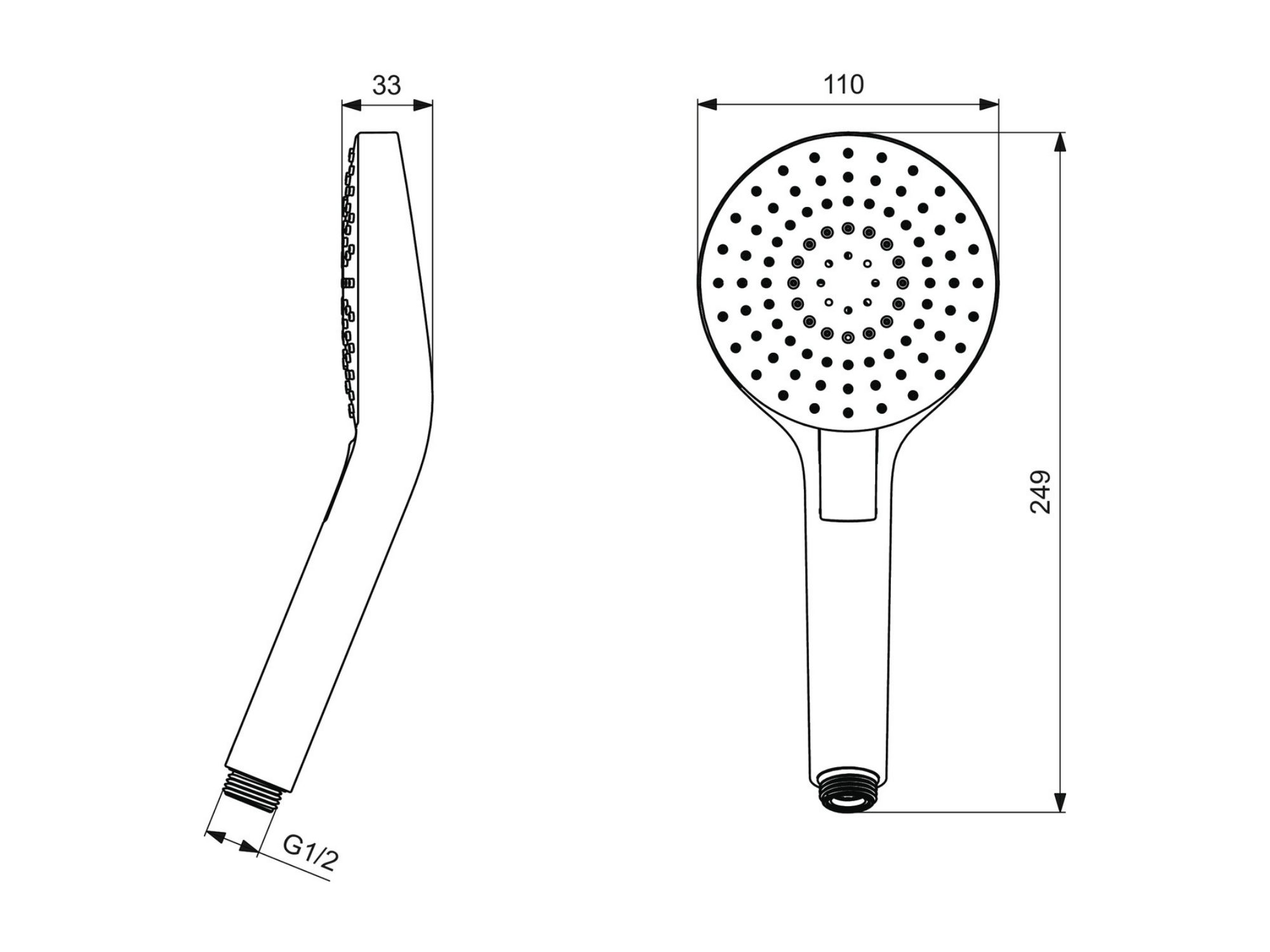 B2231AA(8) deal Standard Idealrain Evo okrugla ručica tuša B2231AA